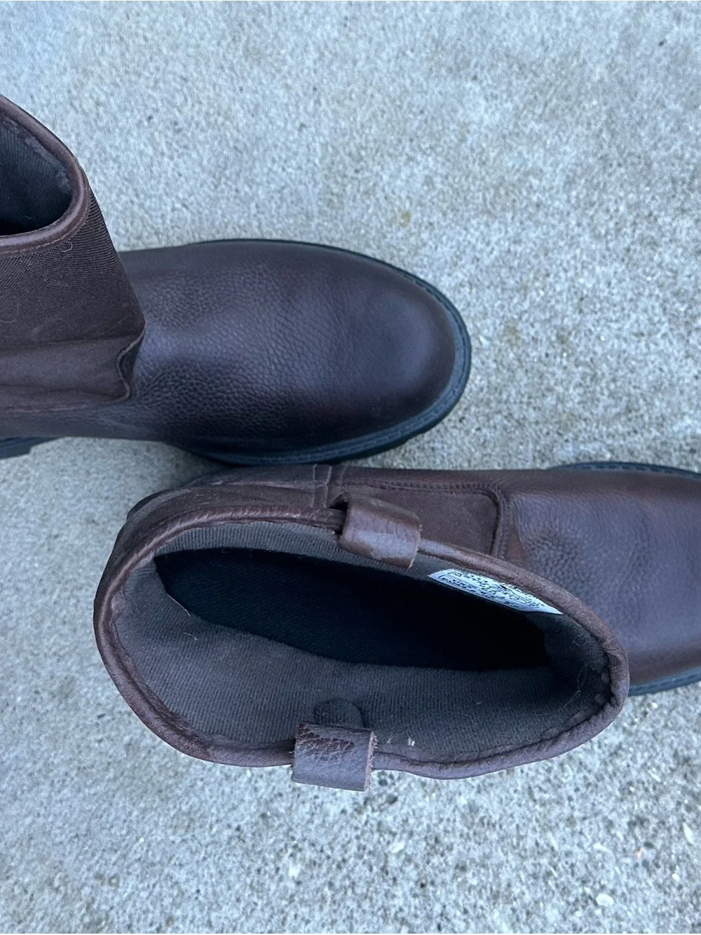 Men’s Georgia Boot Brown Pull-On Work Boots 9.5 M.